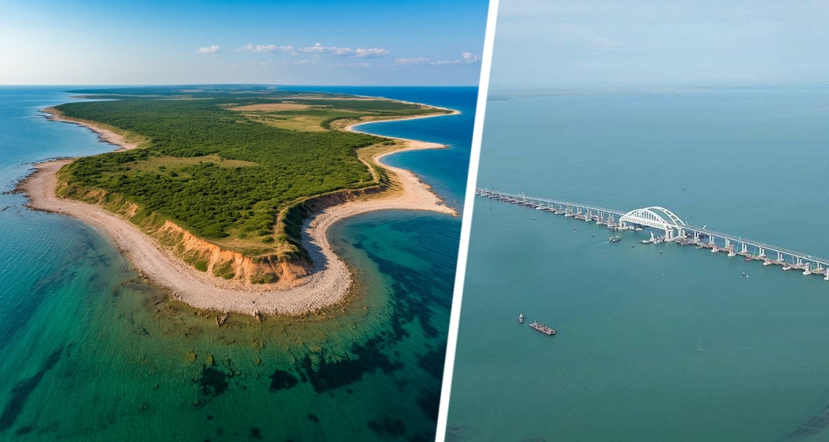 Пробки перед Крымом, куда пойти в Тамани: Найти душевное равновесие на Мысе Тузла - единение двух морей