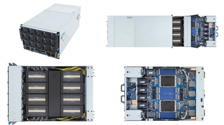 Появились ИИ-серверы на базе NVIDIA HGX B200 с двумя системами охлаждения