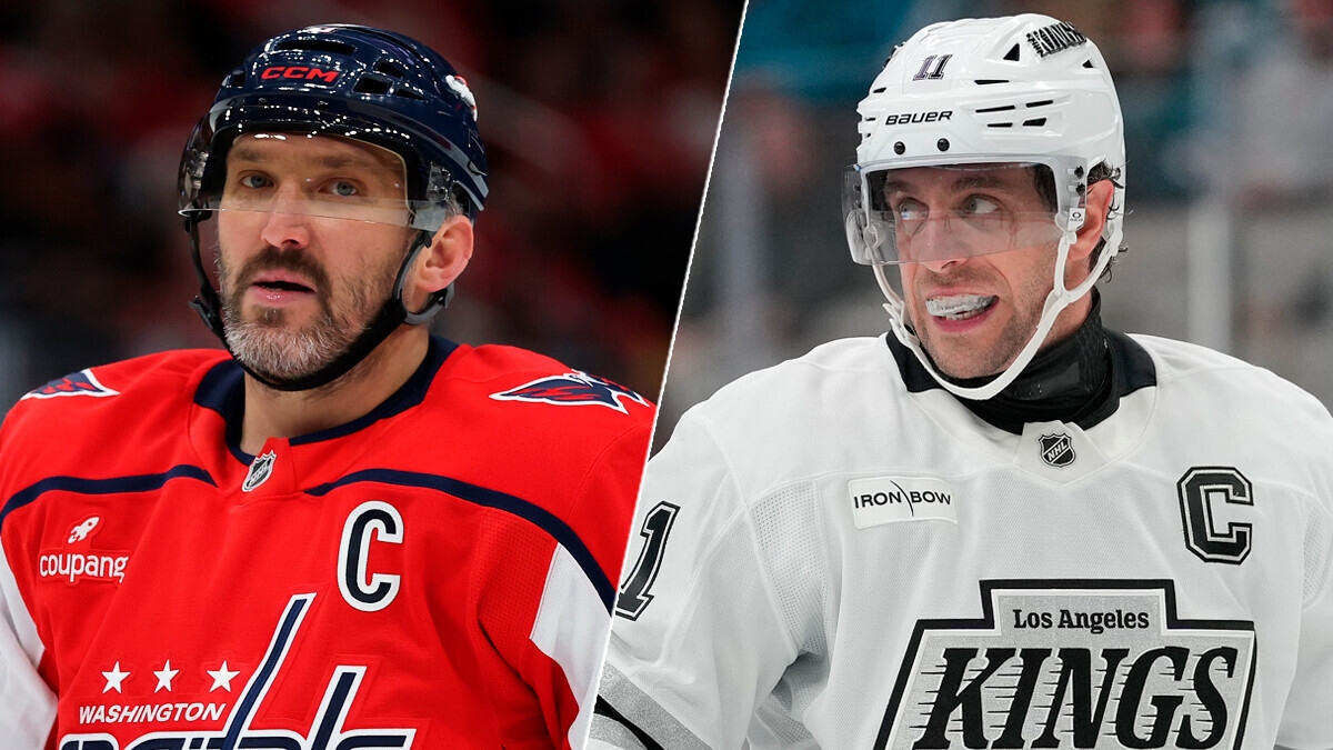 Овечкин и Копитар обменялись свитерами после матча НХЛ между «Вашингтоном» и «Лос‑Анжелесом» Овечкин и Копитар обменялись свитерами после матча НХЛ между «Вашингтоном» и «Лос‑Анжелесом»