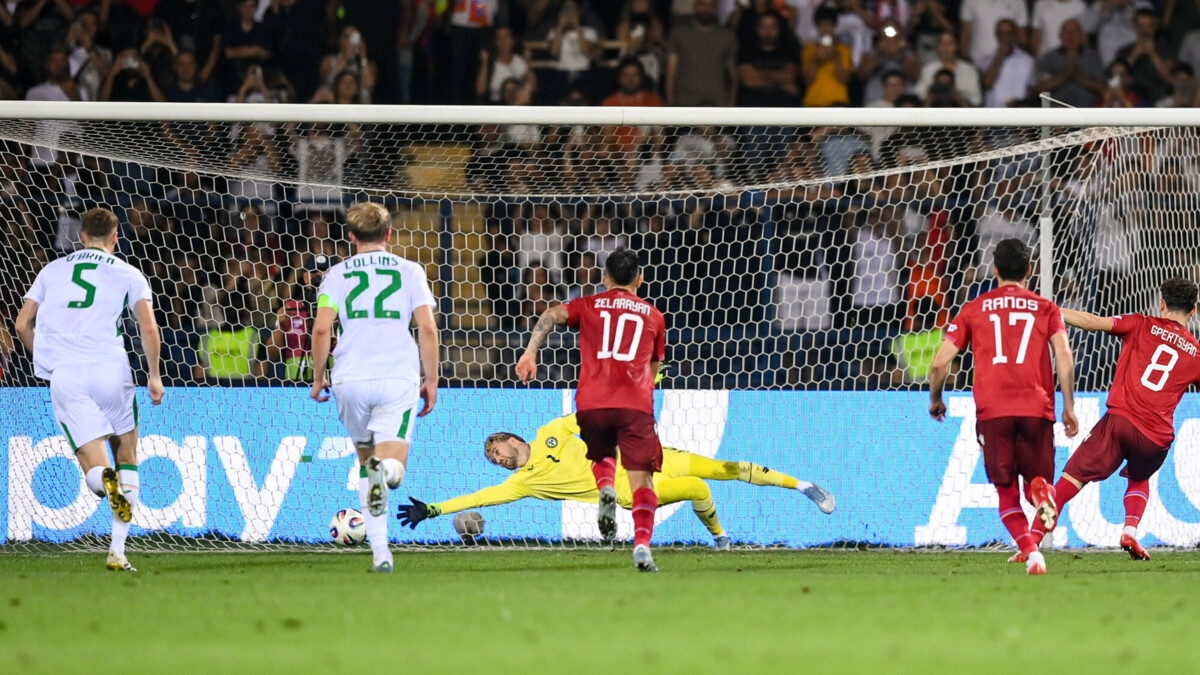 Гол Сперцяна помог сборной Армении победить команду Ирландии в матче отбора ЧМ‑2026