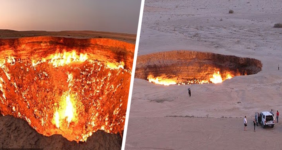 Врата в Ад закрываются: огонь в таинственном гигантском кратере, горящем 50 лет, начал угасать Врата в Ад закрываются: огонь в таинственном гигантском кратере, горящем 50 лет, начал угасать