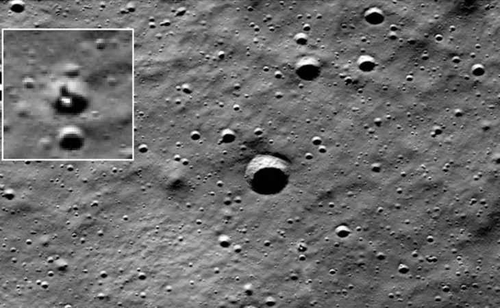 Посмотрите на место гибели лунного аппарата &laquo;Афина&raquo;