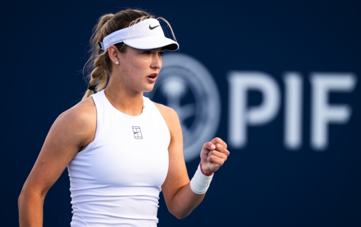 Калинская победила пятую ракетку мира Киз на теннисном турнире в Чарльстоне