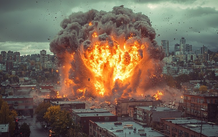 Серия взрывов прогремела в украинском городе Серия взрывов прогремела в украинском городе