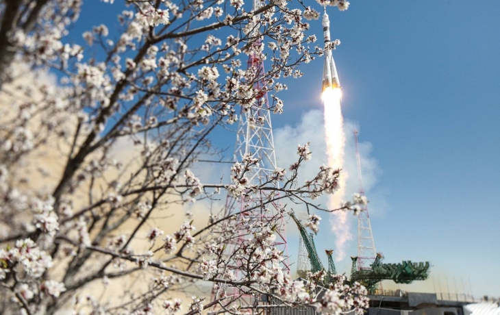 Посмотрите на запуск нового &laquo;Союза&raquo; из космоса и Земли