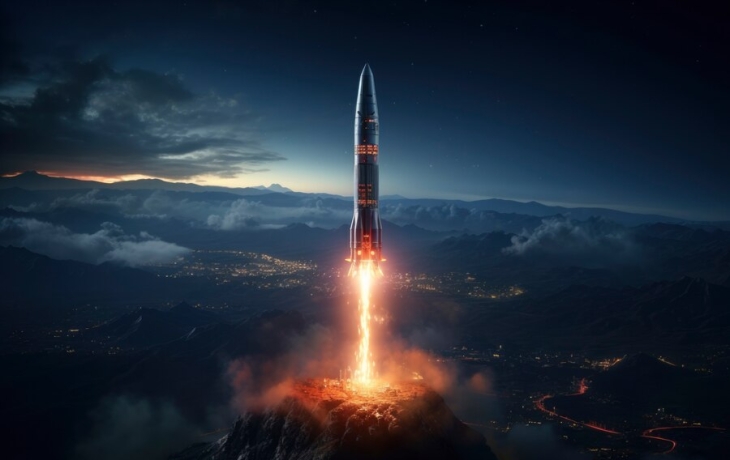 Посмотрите на туманность, которую создала ракета SpaceX в атмосфере Земли