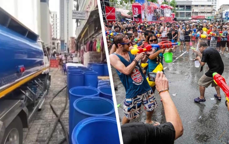 Туристы устроили протест против завышенных цен на воду на фестивале Сонгкран Туристы устроили протест против завышенных цен на воду на фестивале Сонгкран