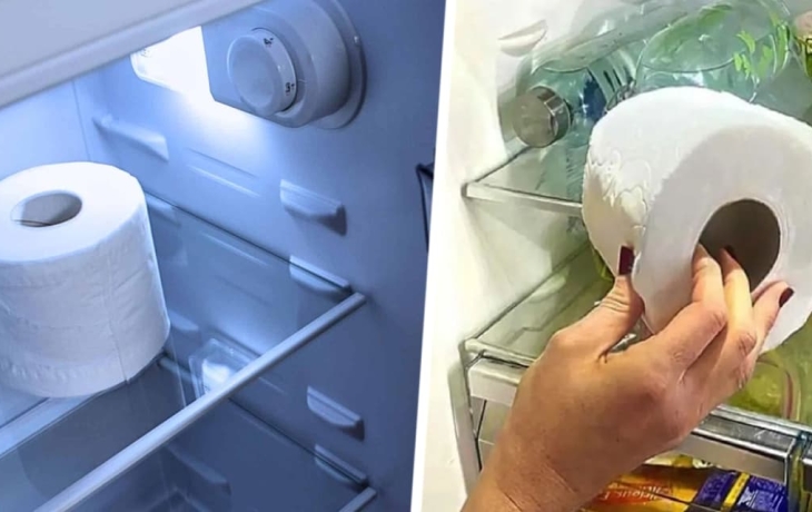 Положите туалетную бумагу в холодильник и будете удивлены приятному эффекту