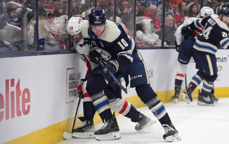 Форвард &laquo;Коламбуса&raquo; Воронков получил необычный штраф по ходу матча с &laquo;Вашингтоном&raquo;