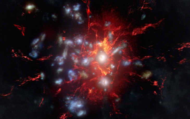 В космосе нашли гигантский &laquo;топливный бак&raquo; для молодых галактик