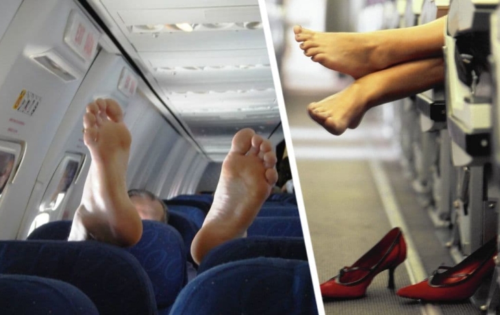 Пассажирку самолёта &laquo;тыкают в руку&raquo; - и ей становится плохо, как только она понимает, что это такое