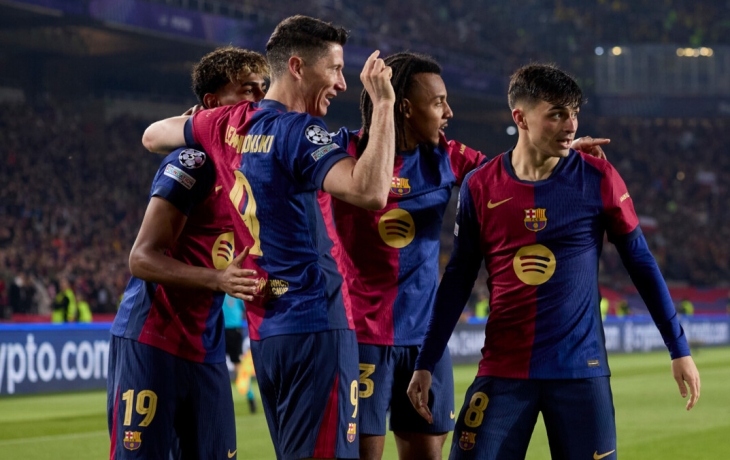 Дубль Левандовского помог &laquo;Барселоне&raquo; разгромить дортмундскую &laquo;Боруссию&raquo; в Лиге чемпионов, &laquo;ПСЖ&raquo; обыграл &laquo;Астон Виллу&raquo;