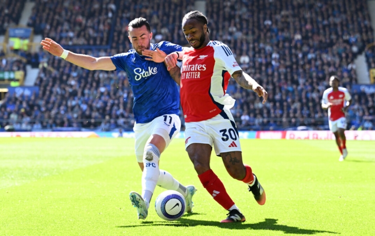 &laquo;Арсенал&raquo; в гостях сыграл вничью с &laquo;Эвертоном&raquo; в матче английской премьер‑лиги