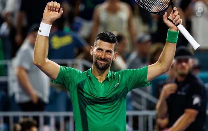 Джокович стал первым финалистом &laquo;Мастерса&raquo; в Майами, он может выиграть 100‑й титул в карьере