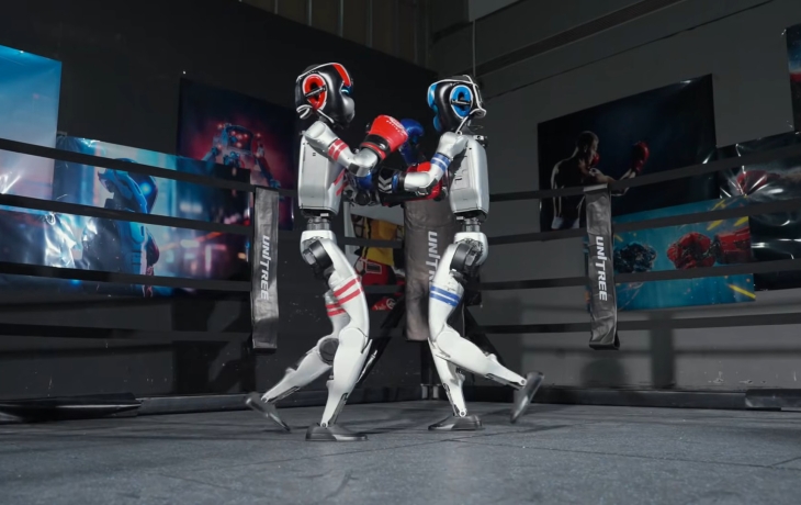 Китайская компания анонсировала первый матч по боксу между роботами Китайская компания анонсировала первый матч по боксу между роботами