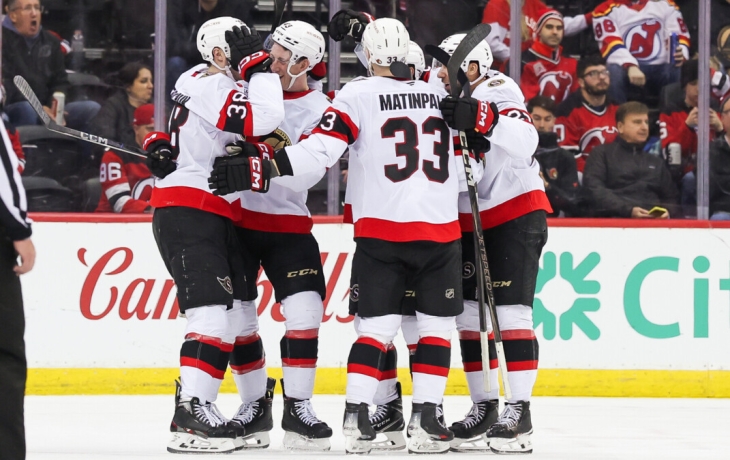 Гол российского защитника «Оттавы» Зуба стал победным в матче НХЛ с «Нью‑Джерси» Гол российского защитника «Оттавы» Зуба стал победным в матче НХЛ с «Нью‑Джерси»