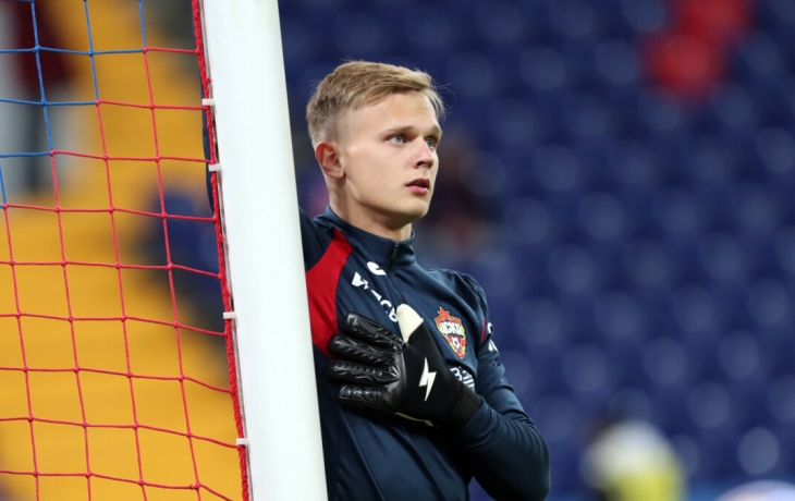 Вратарь ЦСКА Тороп признан лучшим футболистом команды в ноябре‑декабре