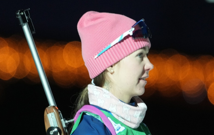 Биатлонистка Плюснина одержала победу в спринте на этапе Кубка России в Рязани