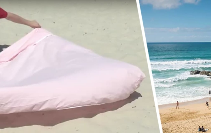 Почему люди приносят на пляж простыни на резинке? Оказывается, они очень удобны по одной причине