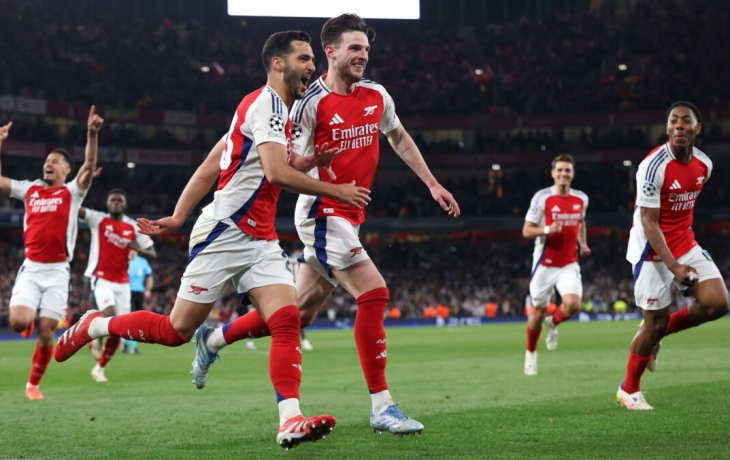 Дубль Райса со штрафного помог &laquo;Арсеналу&raquo; разгромить &laquo;Реал&raquo; в Лиге чемпионов, &laquo;Бавария&raquo; проиграла &laquo;Интеру&raquo;