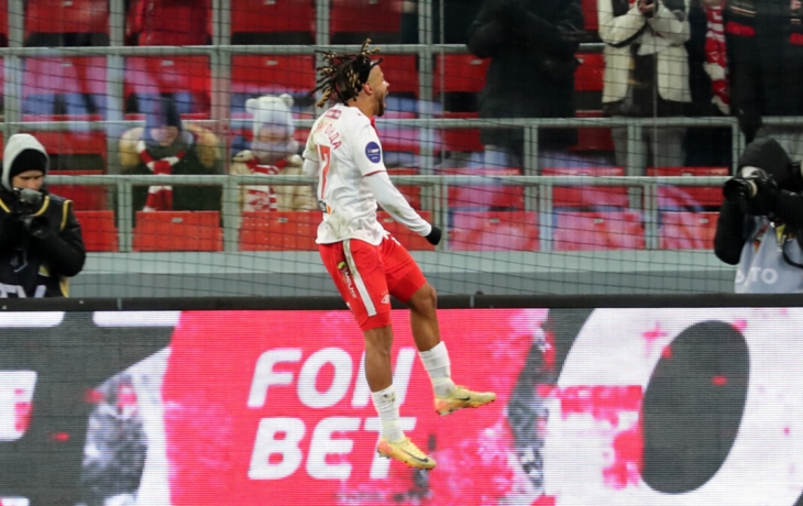 &laquo;Акрон&raquo; &mdash; &laquo;Спартак&raquo; &mdash; 0:2. Бонгонда удвоил преимущество гостей на 20‑й минуте матча Кубка России. Видео