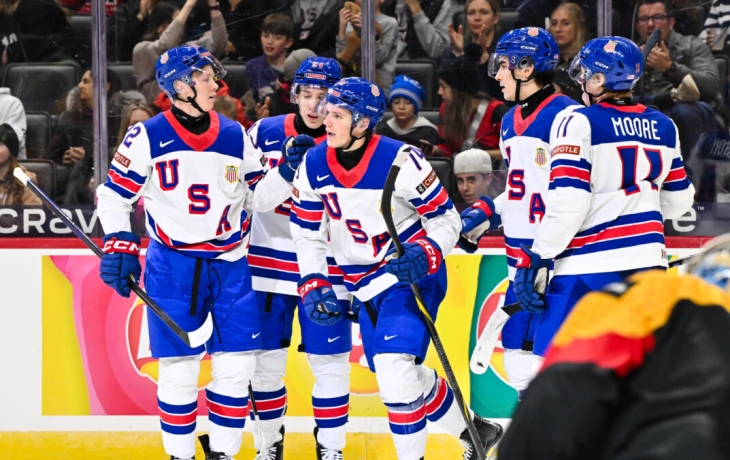 Сборная США победила Латвию в матче молодежного чемпионата мира