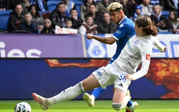 Московское &laquo;Динамо&raquo; со счетом 2:0 обыгрывает &laquo;Оренбург&raquo; после первого тайма матча РПЛ