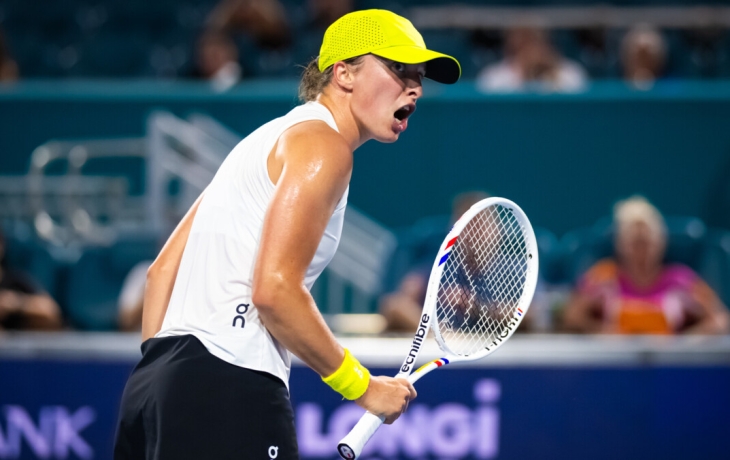 Швентек проиграла 140‑й ракетке мира в четвертьфинале турнира в Майами