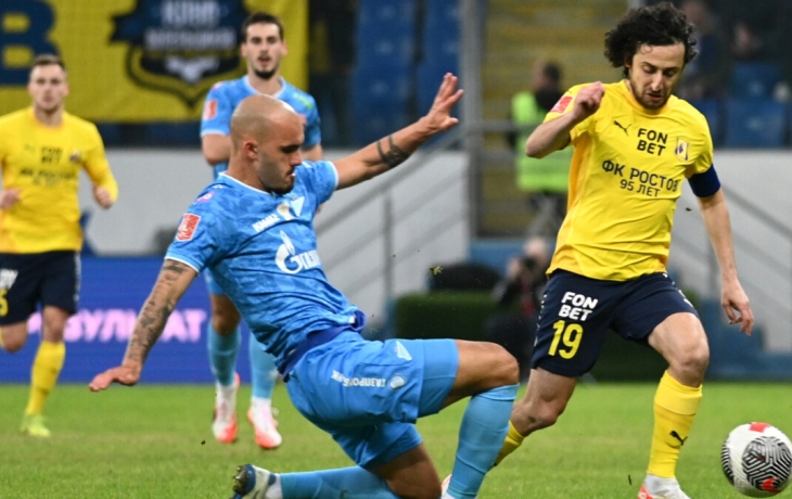 Футболист &laquo;Ростова&raquo; Байрамян о кубковом матче с &laquo;Зенитом&raquo;: &laquo;После первого тайма в раздевалке говорили, что игра будет до гола&raquo;