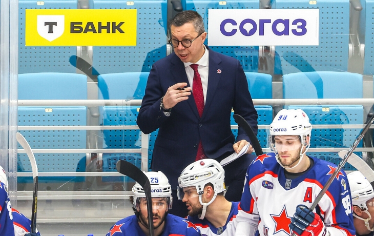 Тренер ЦСКА Воробьев — о победе над «Барысом»: «Когда счет стал 3:0 в нашу пользу, результат был предрешен» Тренер ЦСКА Воробьев — о победе над «Барысом»: «Когда счет стал 3:0 в нашу пользу, результат был предрешен»