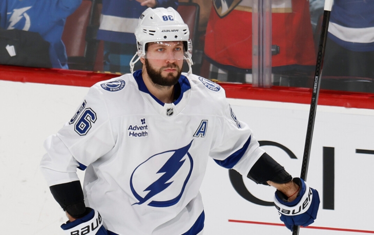 Кучеров первым из россиян набрал 60‑е очко в сезоне НХЛ, забив в ворота &laquo;Питтсбурга&raquo;