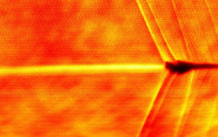 Камеры НАСА сняли ударную волну от сверхзвукового самолета Камеры НАСА сняли ударную волну от сверхзвукового самолета