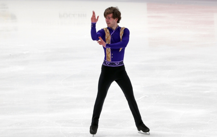 Фигурист Кондратюк выступил на Кубке Московского спорта с номером, посвященным Валиевой