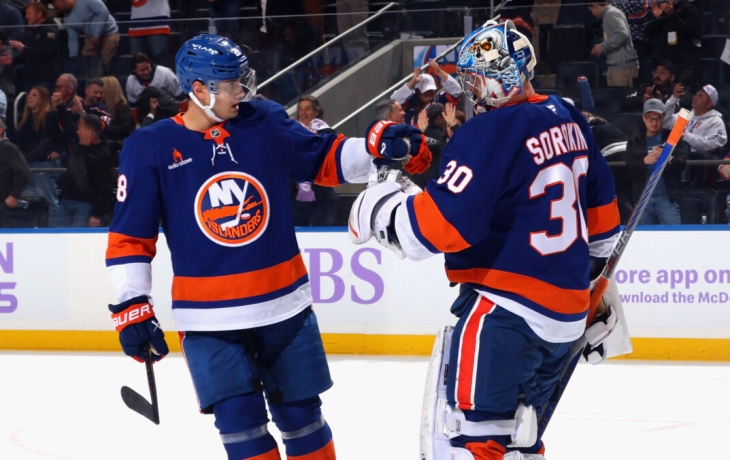 «Нью‑Йорк Айлендерс» переиграл «Торонто» в матче НХЛ, Романов отдал два паса «Нью‑Йорк Айлендерс» переиграл «Торонто» в матче НХЛ, Романов отдал два паса